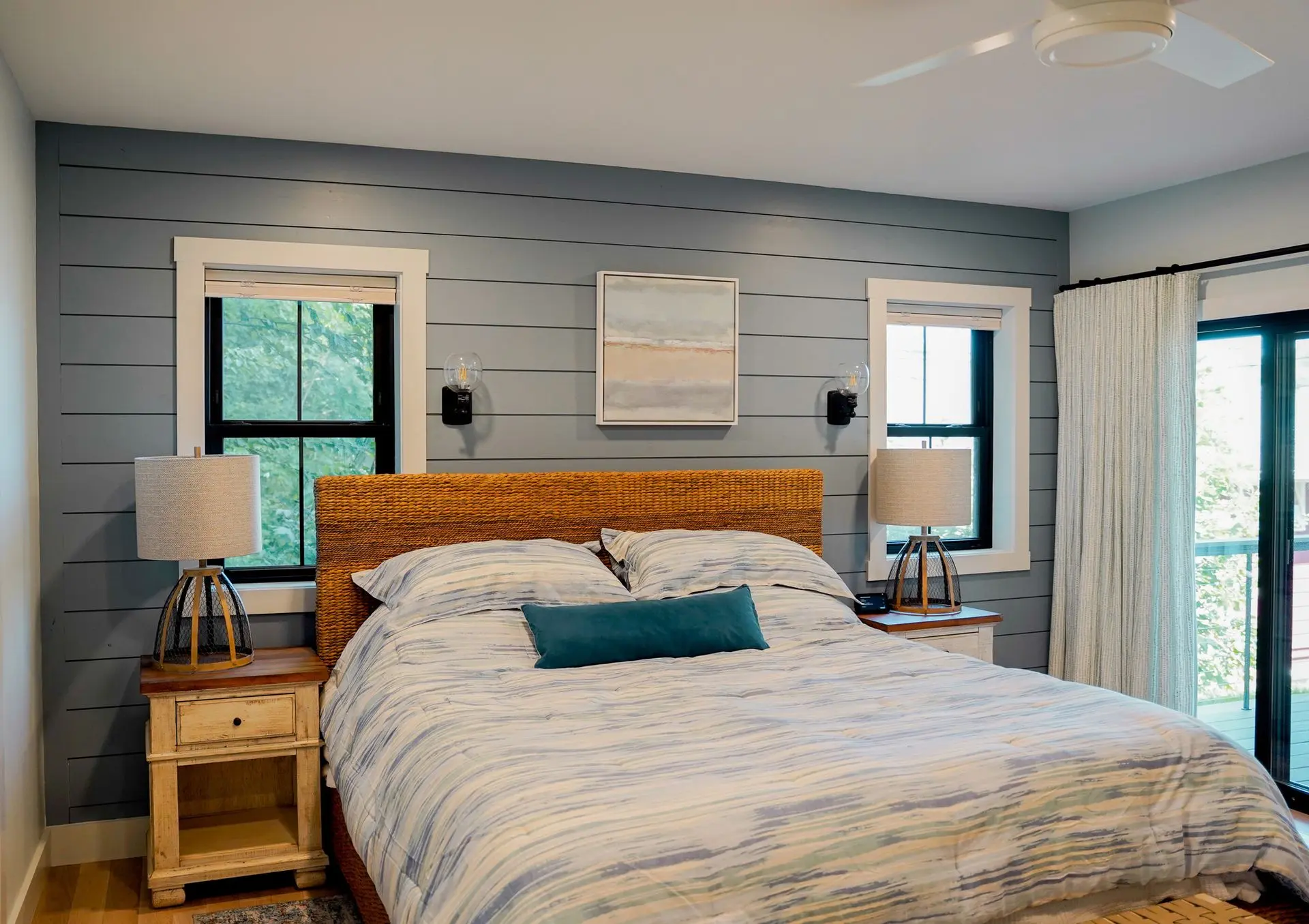 Bedroom with new windows